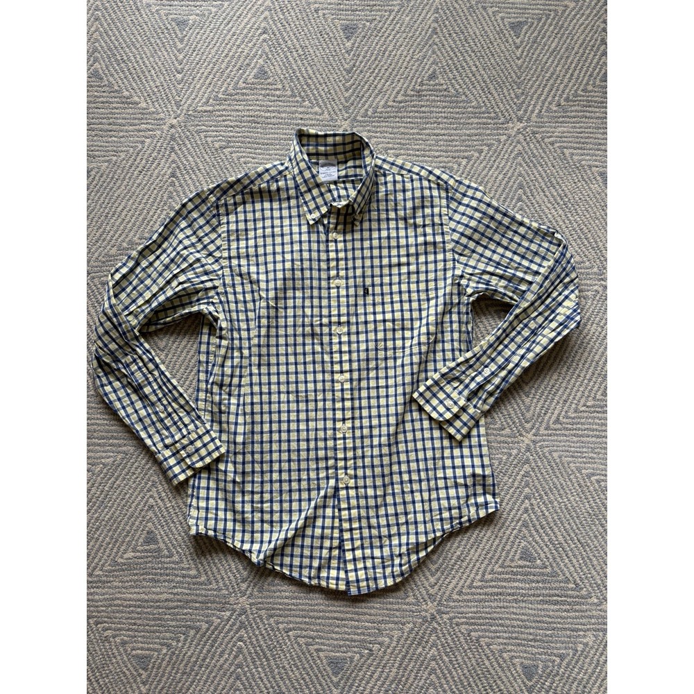 Brooks‎ Brothers Long Sleeve Button Shirt - Yellow/Blue/White - Medium